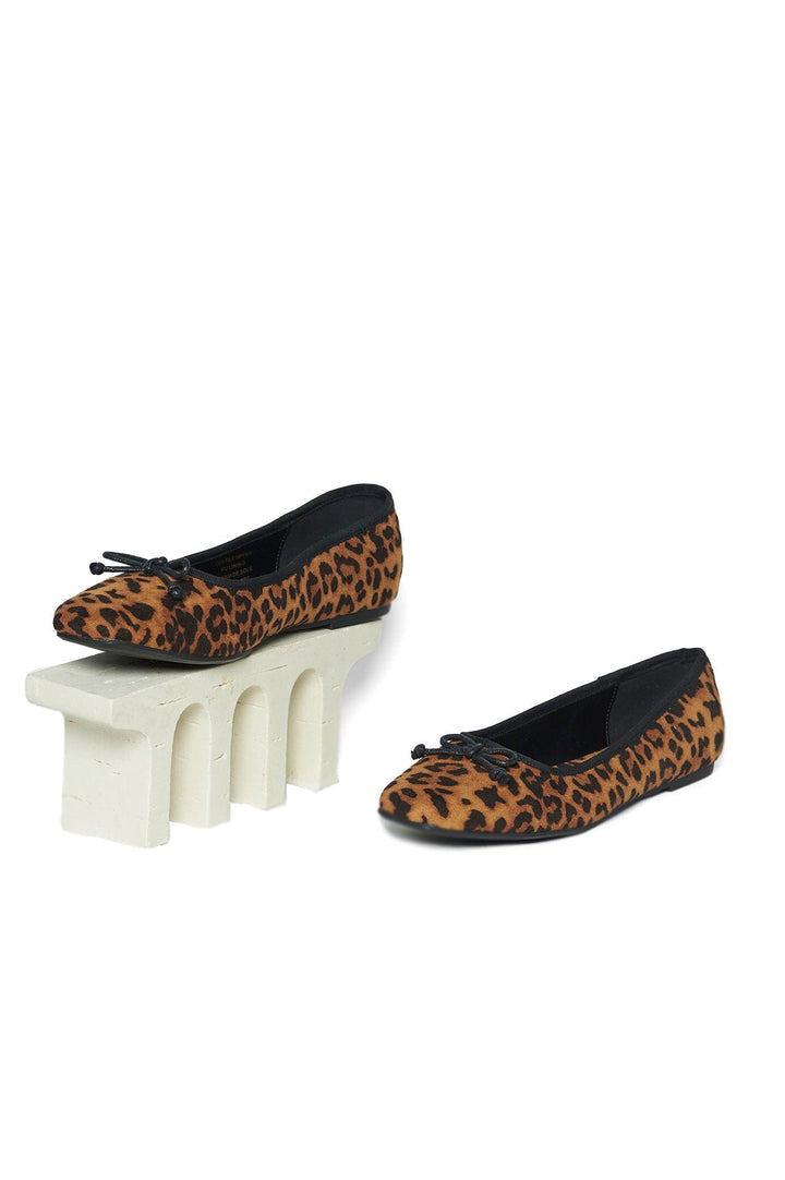 Lenora Ballet Flats Animal Print Shoes