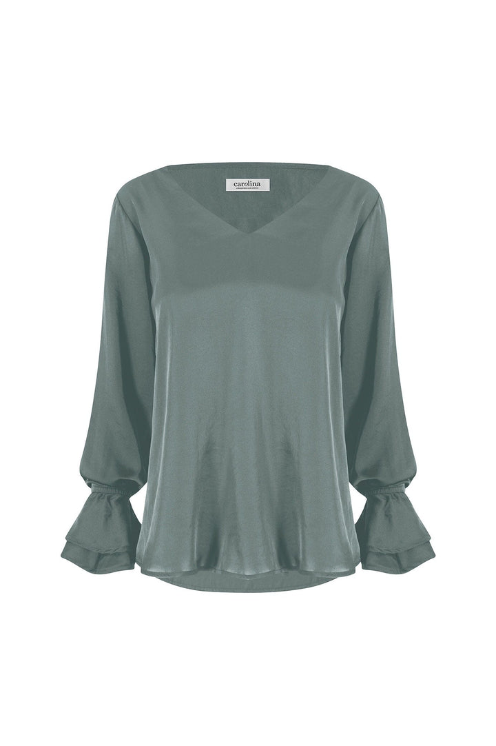 Lola Long Sleeve Top Pistachio Tops
