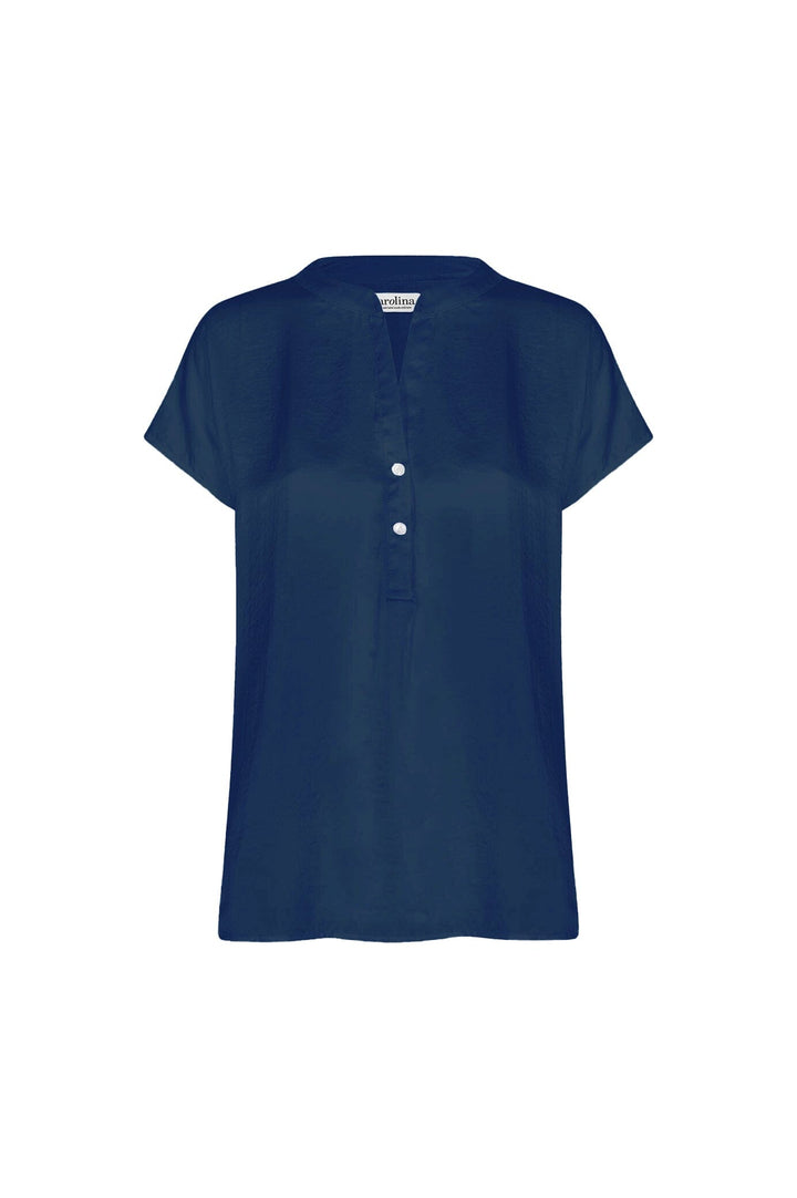 Nicole Short Sleeve Top Navy-Pre Order Tops