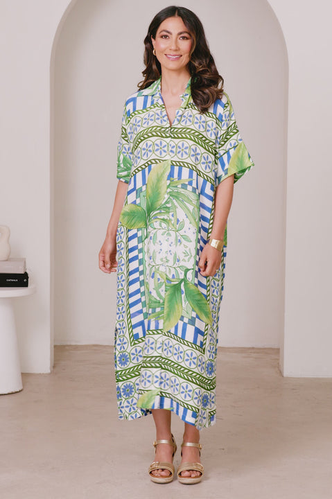 Tonya Short Sleeve Tunic Dress product video by Carolina