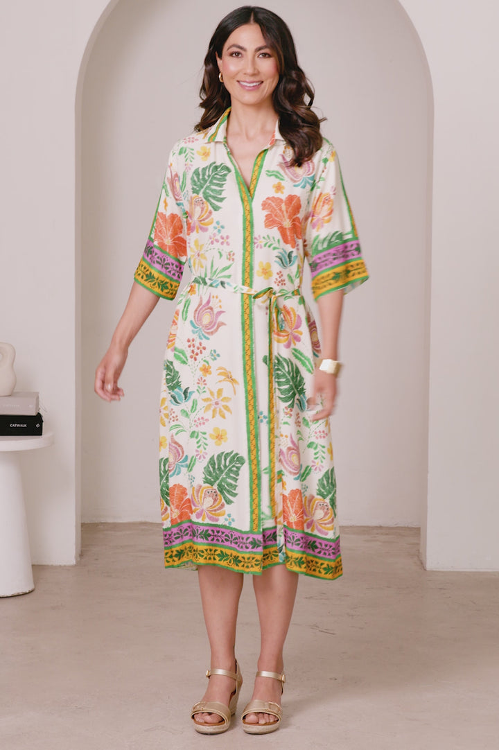 Alyce Floral Dress product video by Carolina