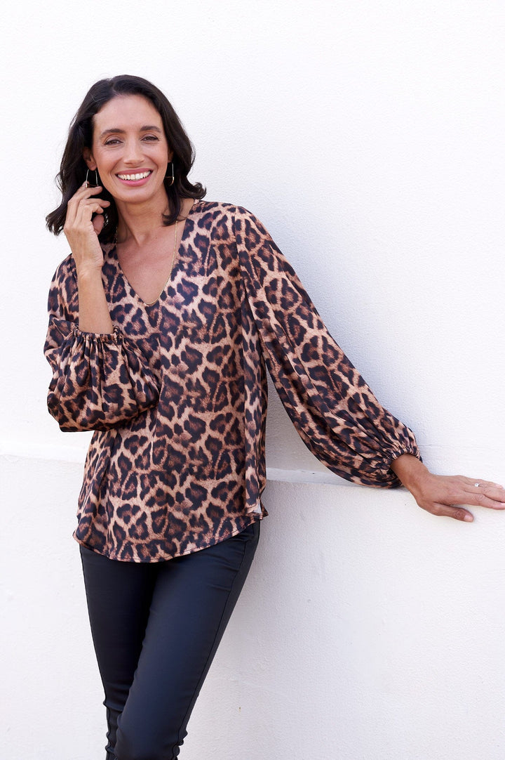 Sovana Long Sleeve Top in Anika Print Tops