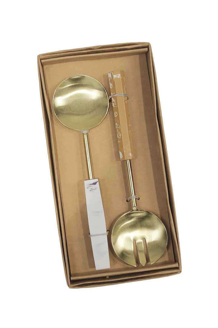 Opaline Salad Server Set Decor