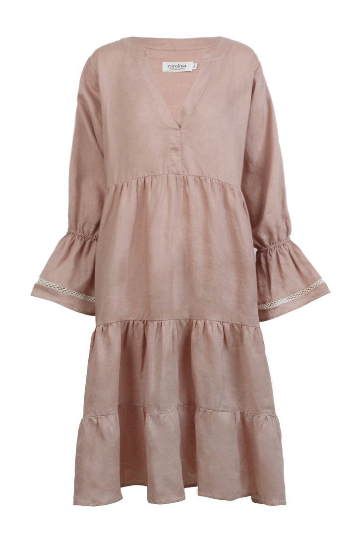 Lucille Linen Dress in Musk Dress