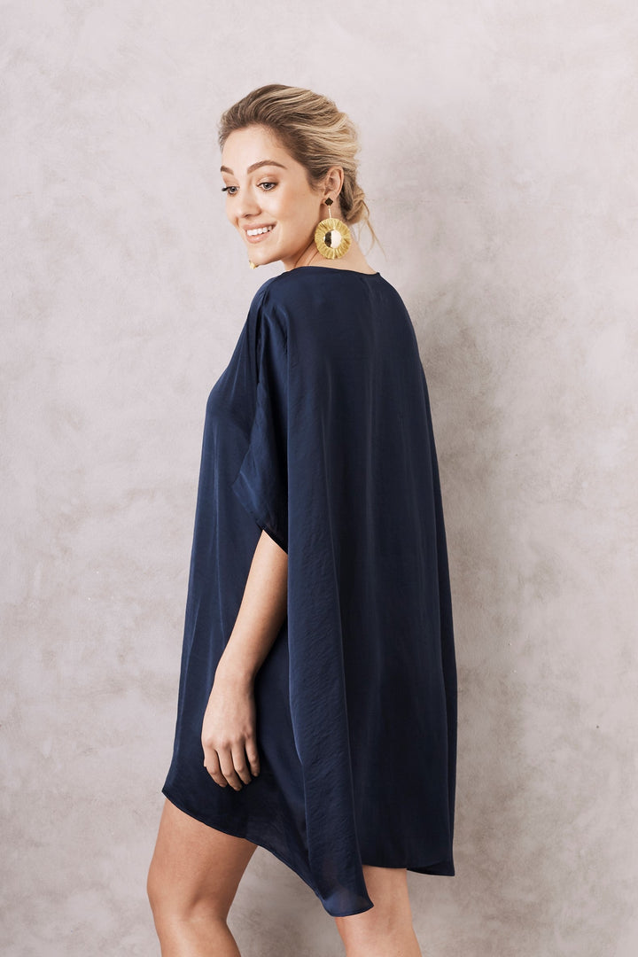 Nice Tunic Navy with V Neck Tunics