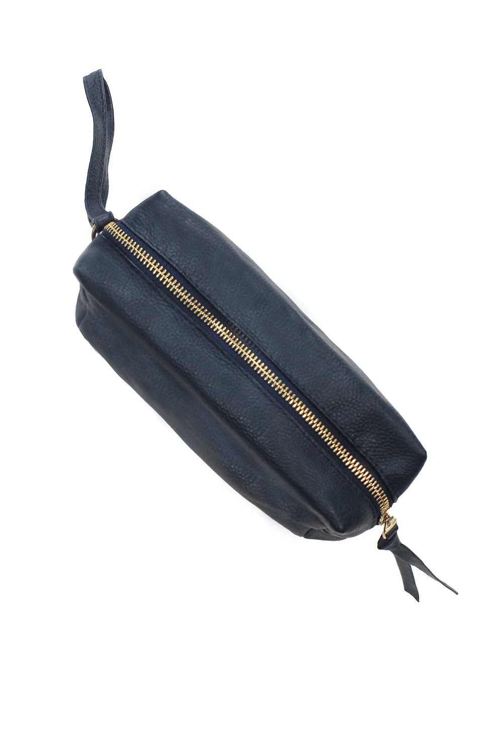 Abby Make Up Bag Navy SL Leather