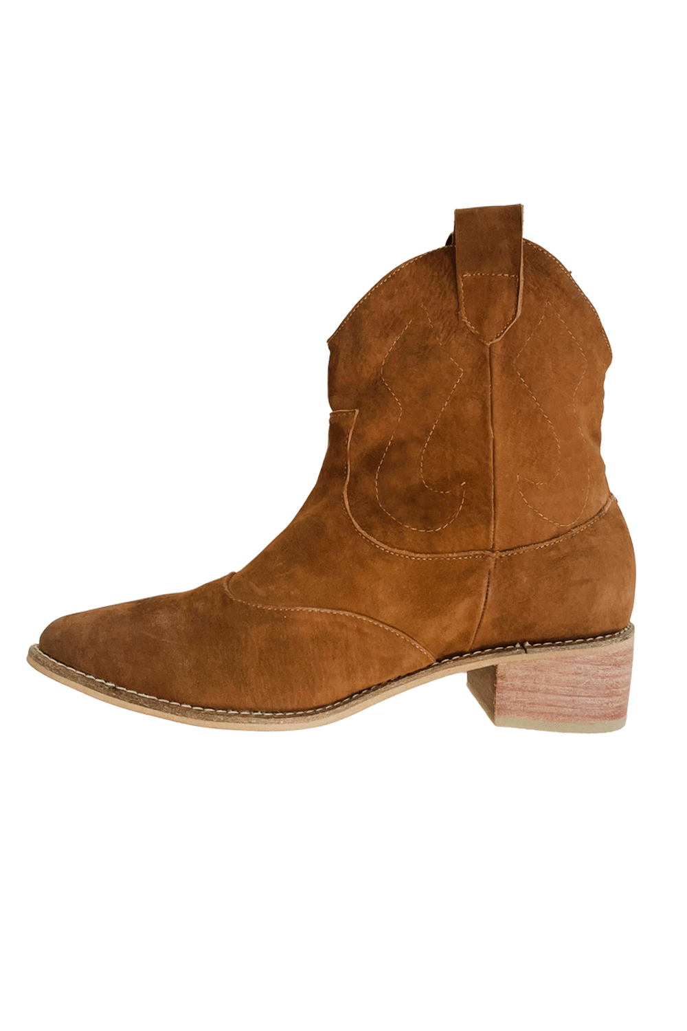 Cassidy Leather Boots in Tan Shoes