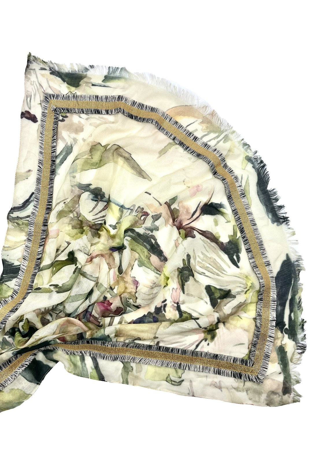Katrin Modal Scarf Floral Ivory - Pre Order Scarves