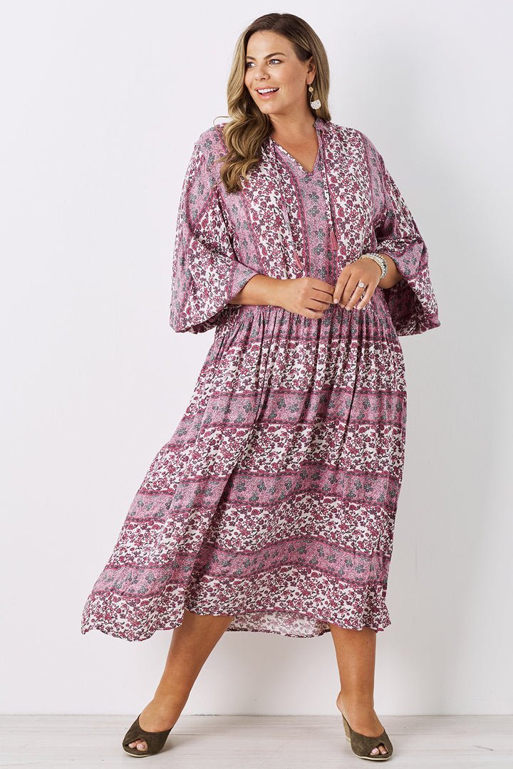 Shayla Long Sleeve Dress Blush Dress