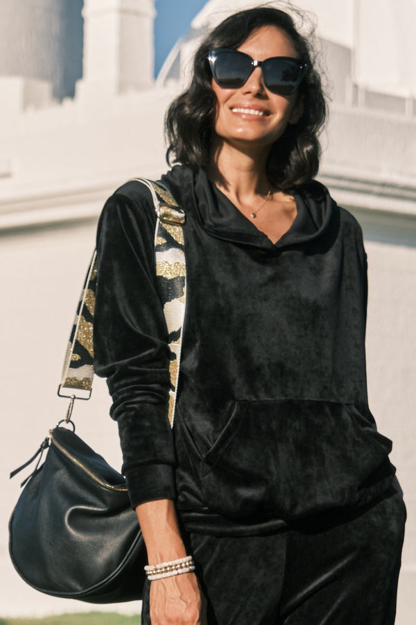 Alana Hoodie Sweater in Black Loungewear