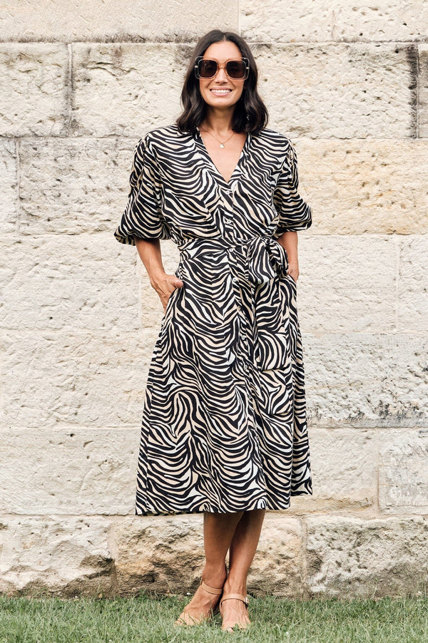Miya Safari Dress Ivory Dress