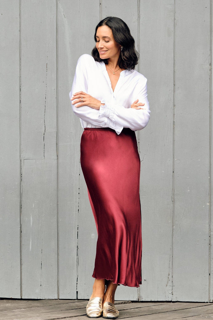 Lauryn Skirt Burgundy Skirt