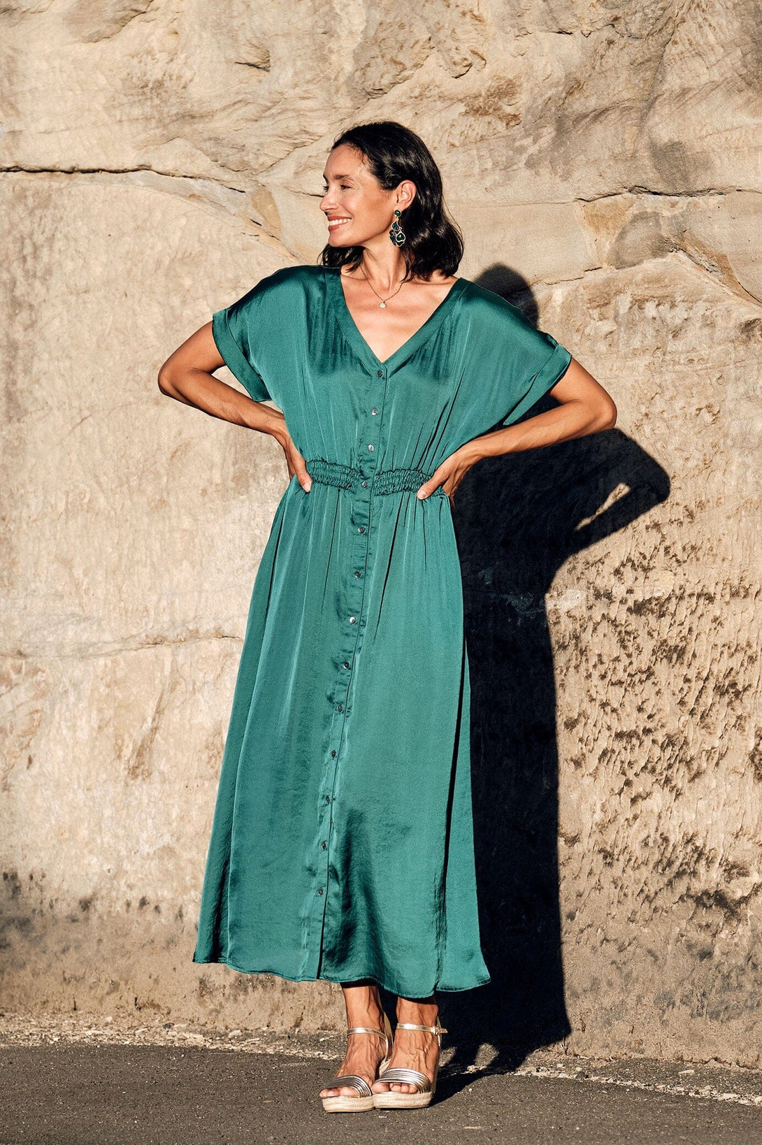 Georgina Dress Emerald Dress
