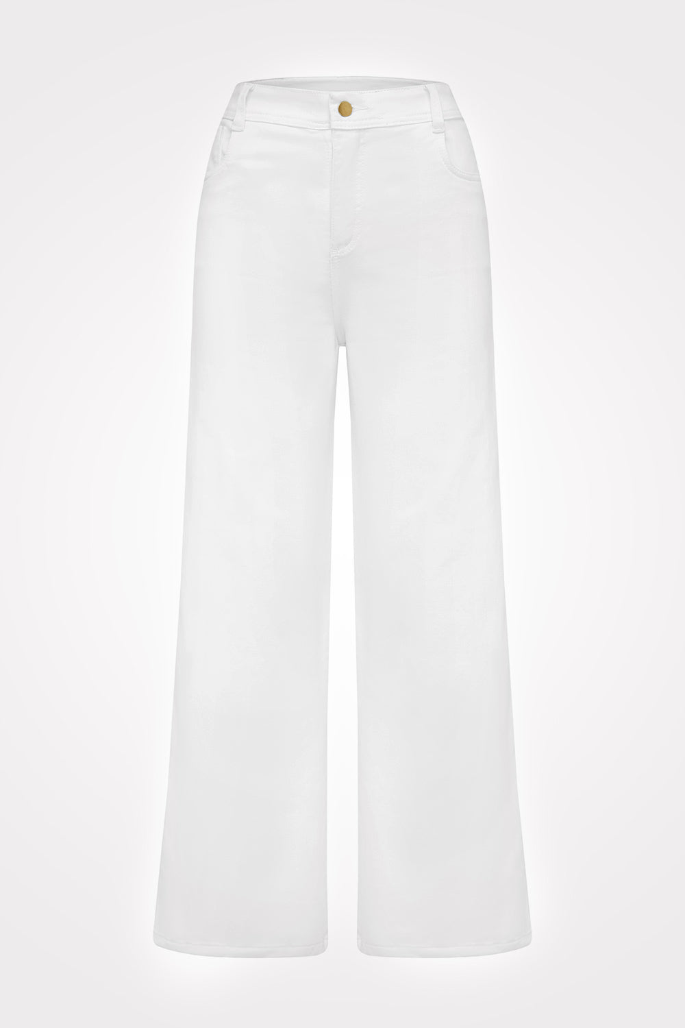 Alyssa Wide Leg Jeans Denim White Pants