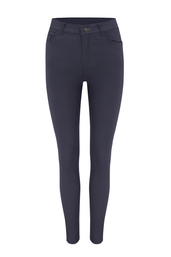 Amber Coated Skinny Jeans Navy Pants