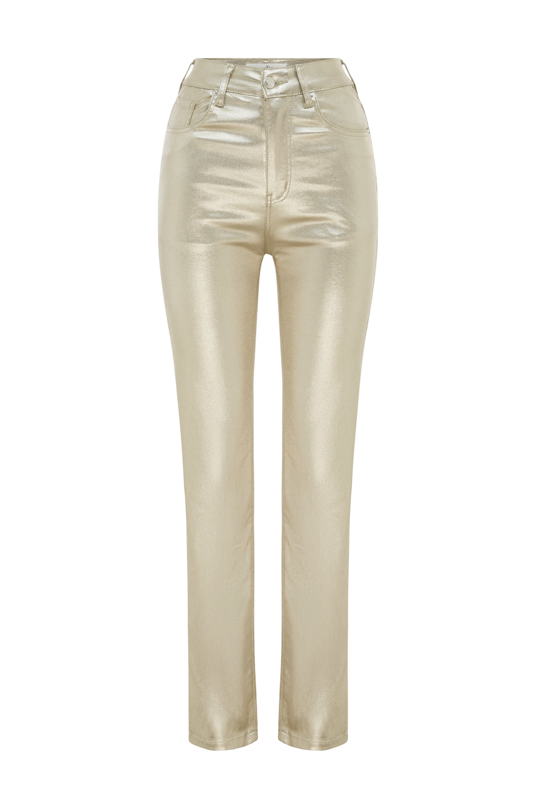 Lucia Metallic Gold Jeans Denim Pants