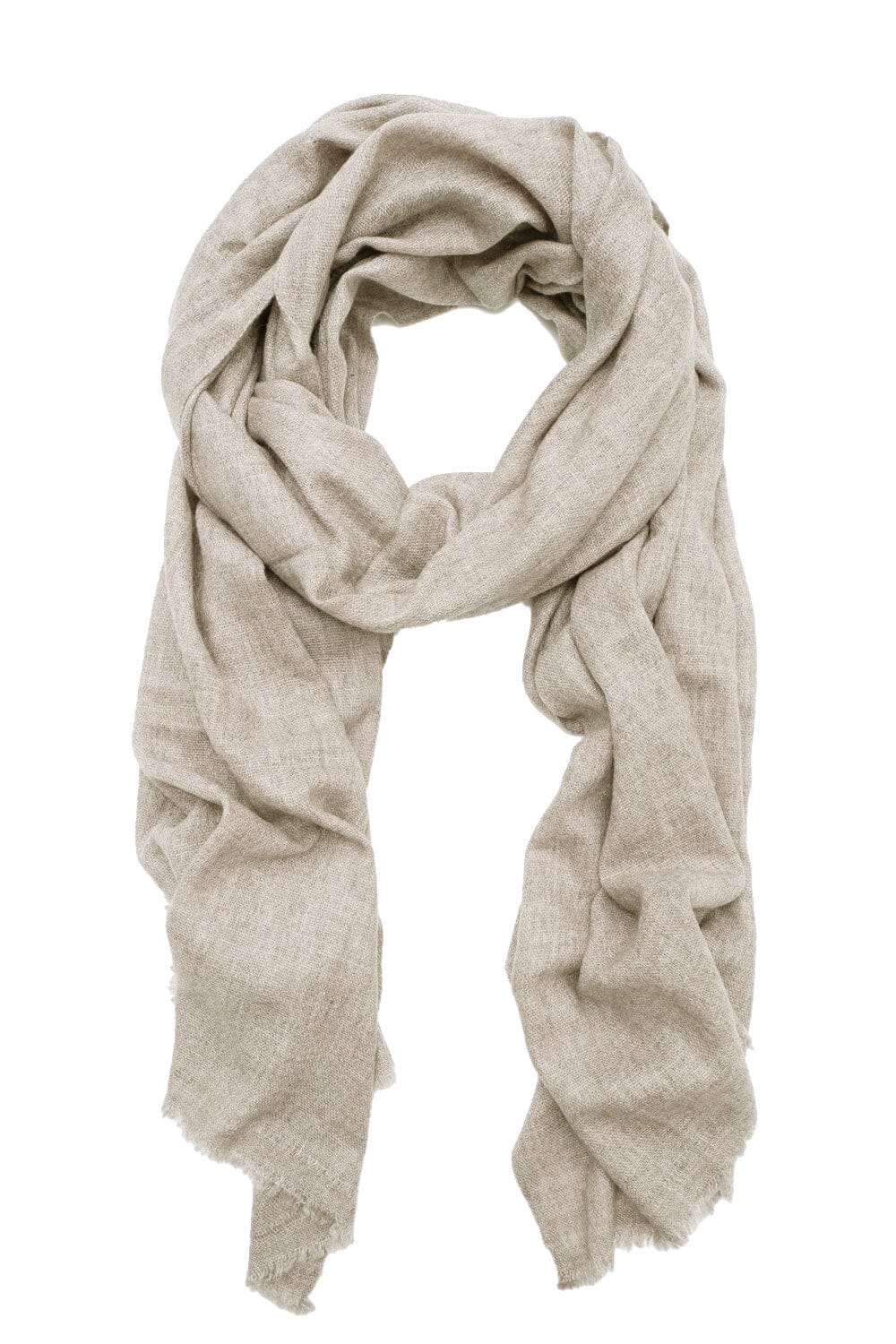Cashmere and Wool Scarf Oatmeal Scarves