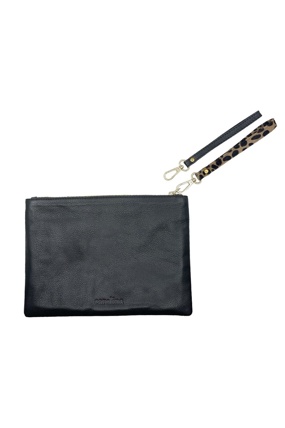 Cassie Clutch Black Soft Leather Leather