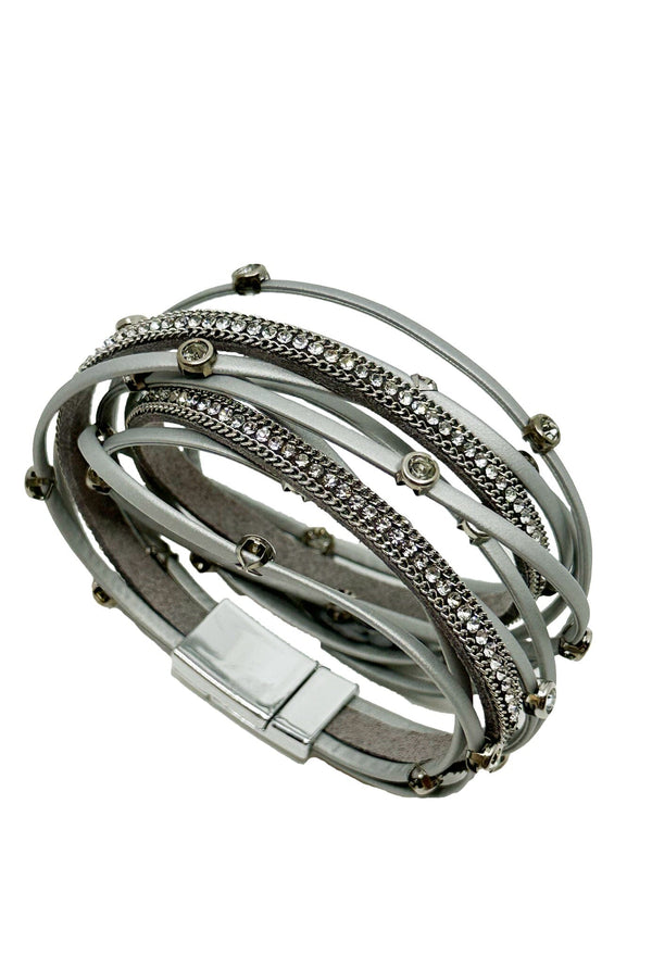 Charlene Wrap Bracelet Silver Bracelet