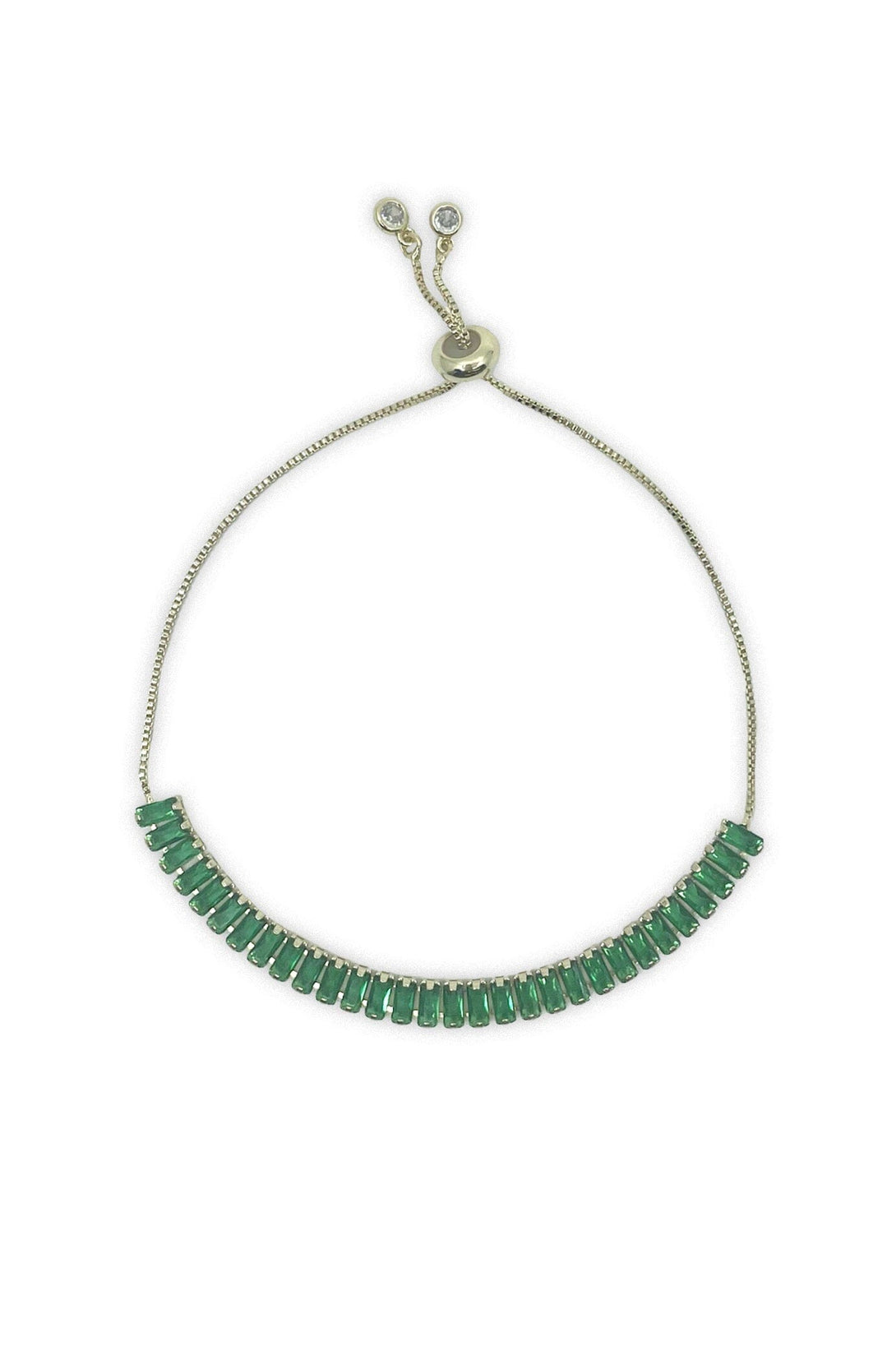 Josephine Bracelet Emerald Necklace