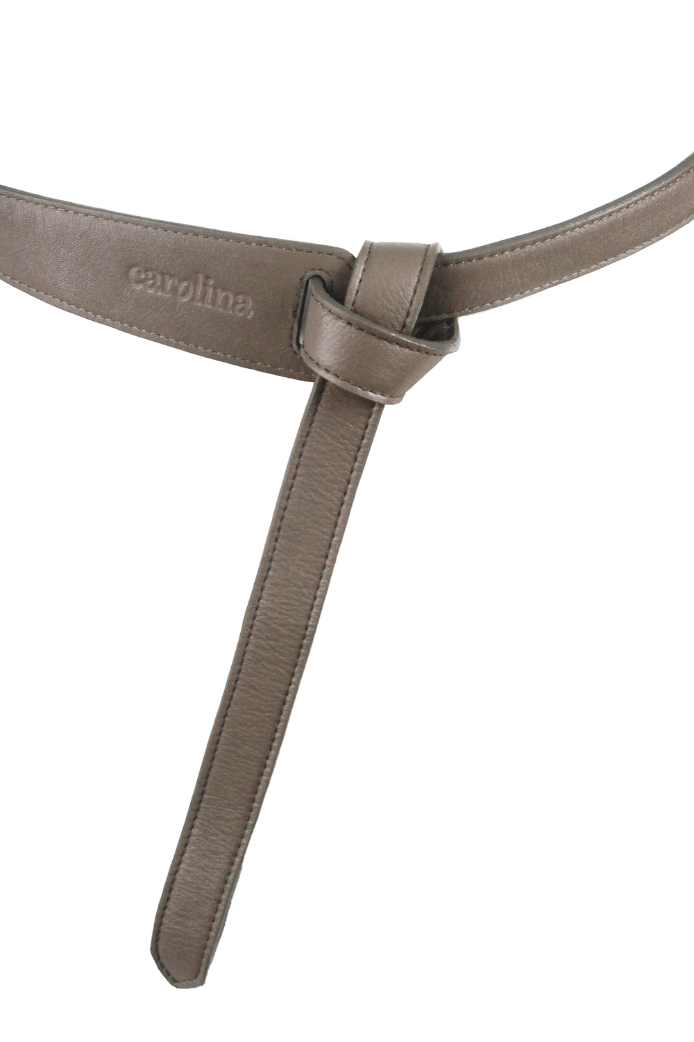 Mae Wrap Around Thin Belt Khaki Belts