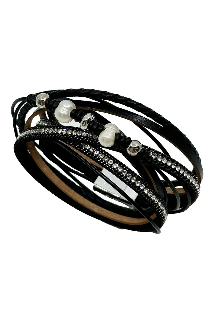 Mallorie Wrap Bracelet Black Bracelet