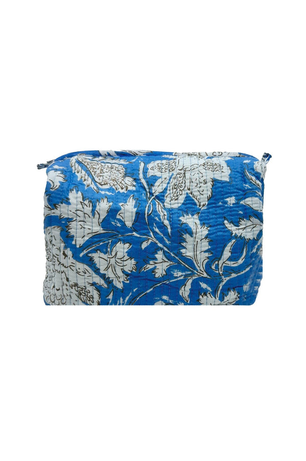 Meadow Toiletries Bag Blue - Large Leather