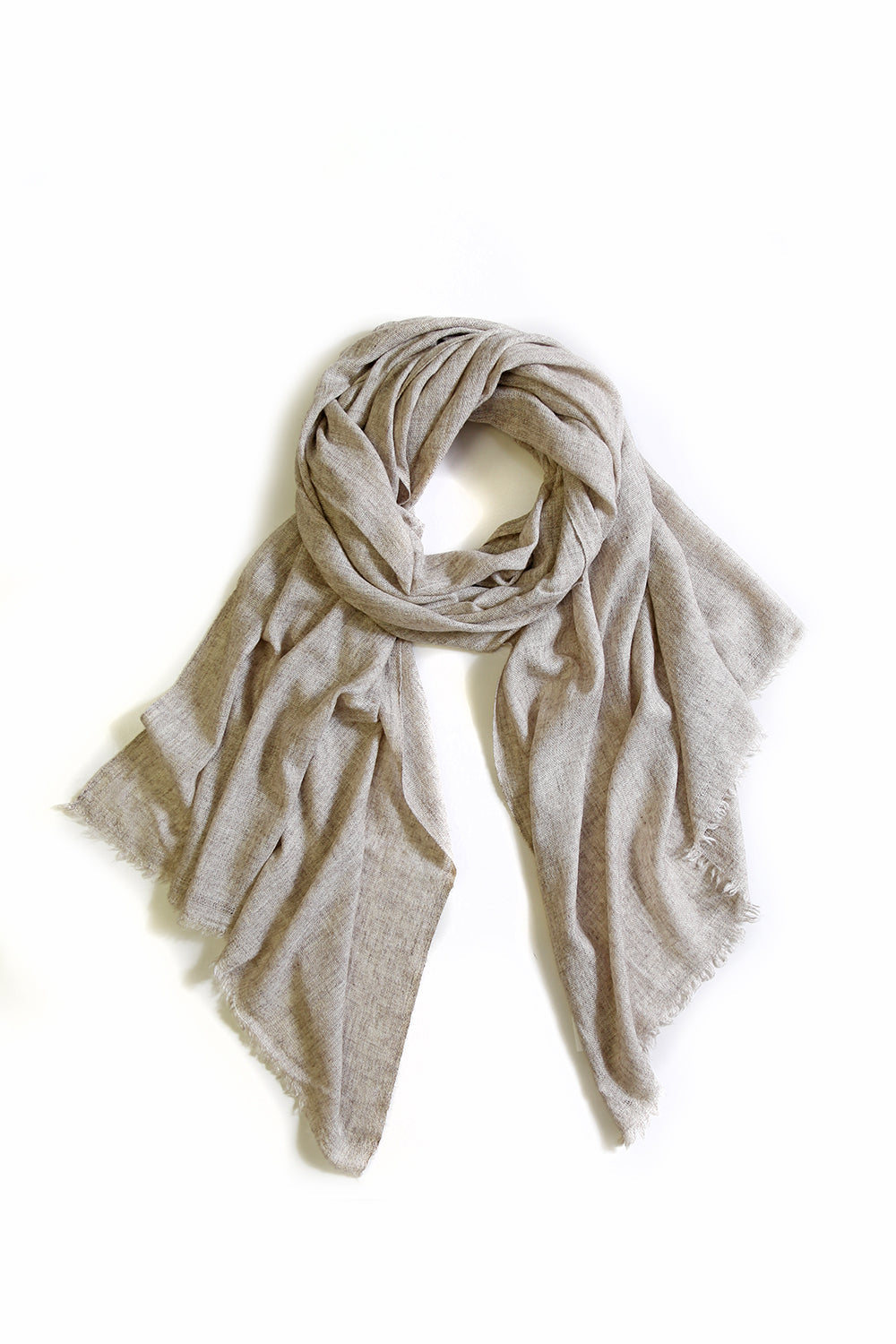 Cashmere and Wool Scarf Oatmeal Scarves