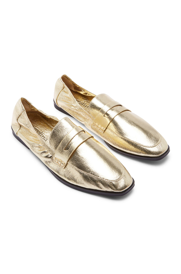 Sonia Loafers Gold Shoes