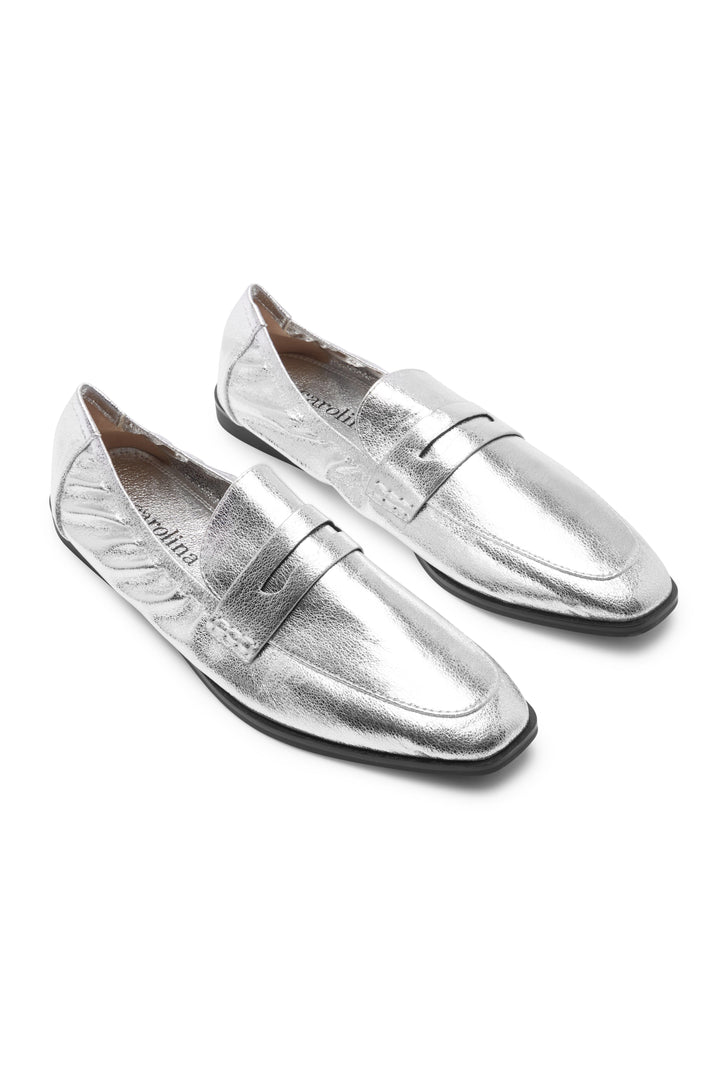 Sonia Loafers Silver Shoes