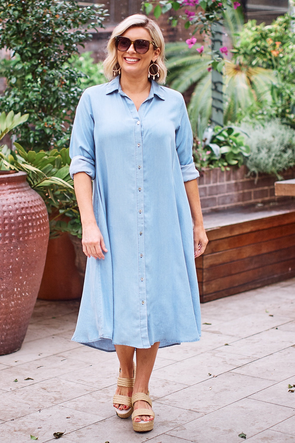 Blaire Long Sleeve Tencel Dress- Pre Order Tunics