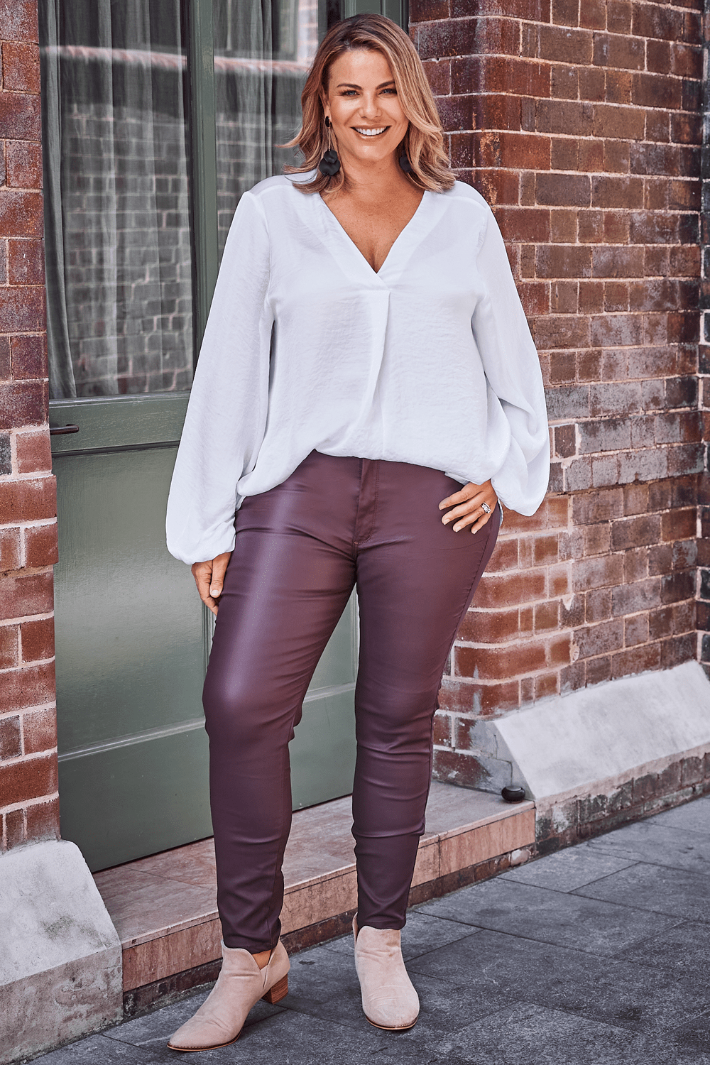 Plus size coated skinny 2025 jeans