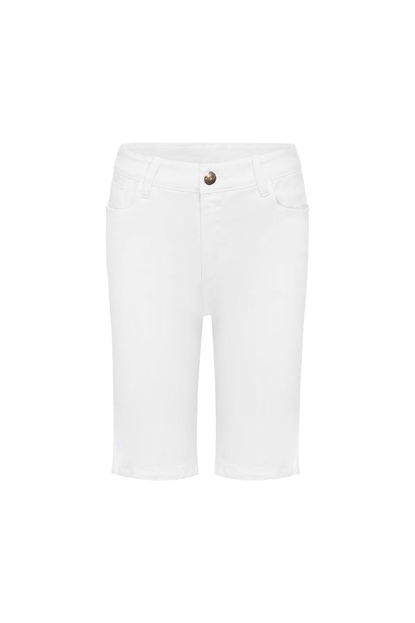 Amber White Denim Shorts Pants