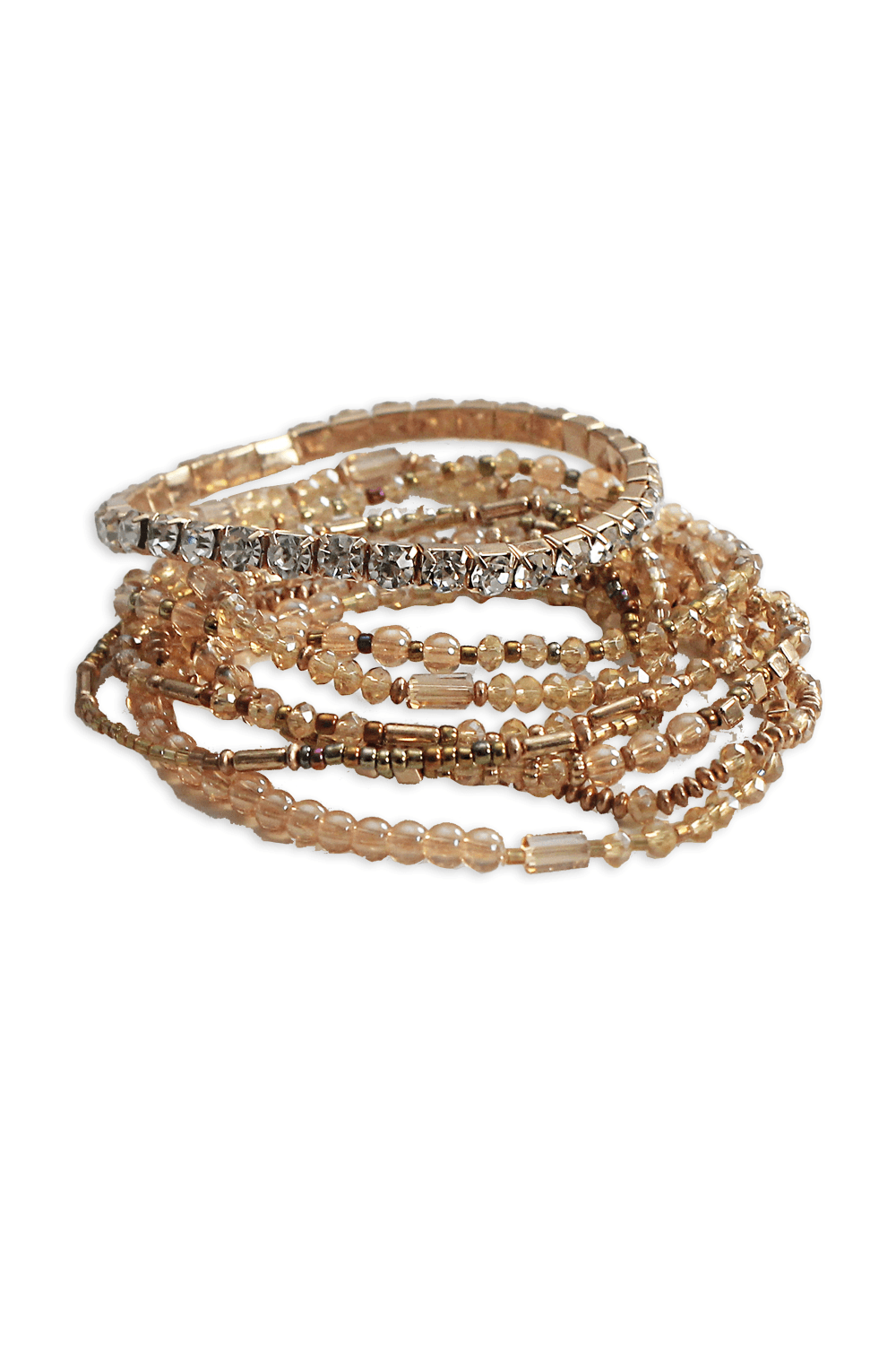 Andrina Bracelet Set Champagne-Pre Order Bracelet