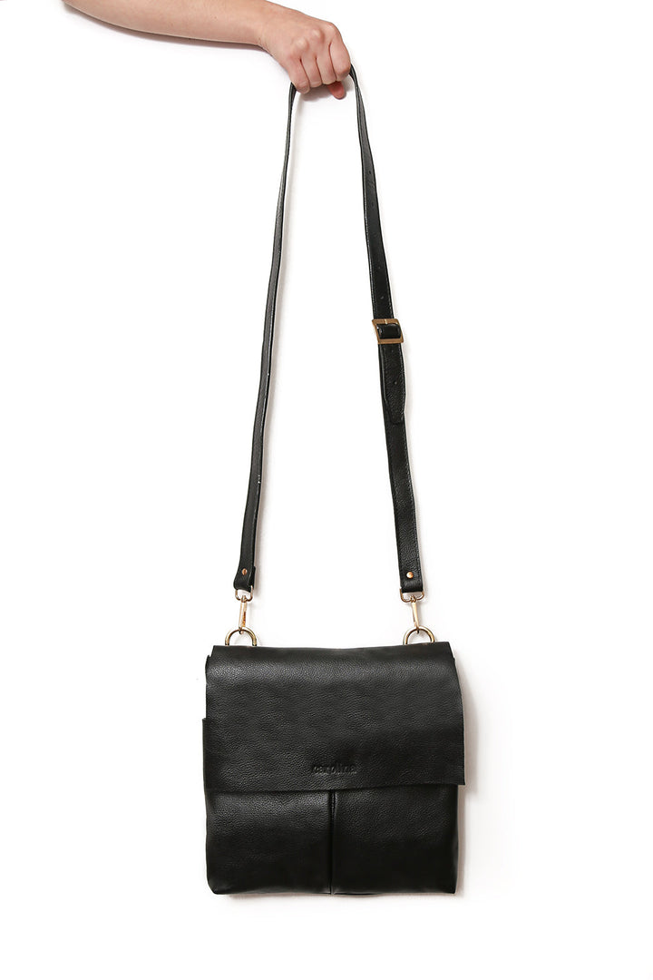 Barcelona Leather Handbag Black SL Leather