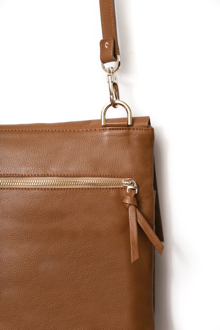 Barcelona Leather Handbag Tan SL Leather