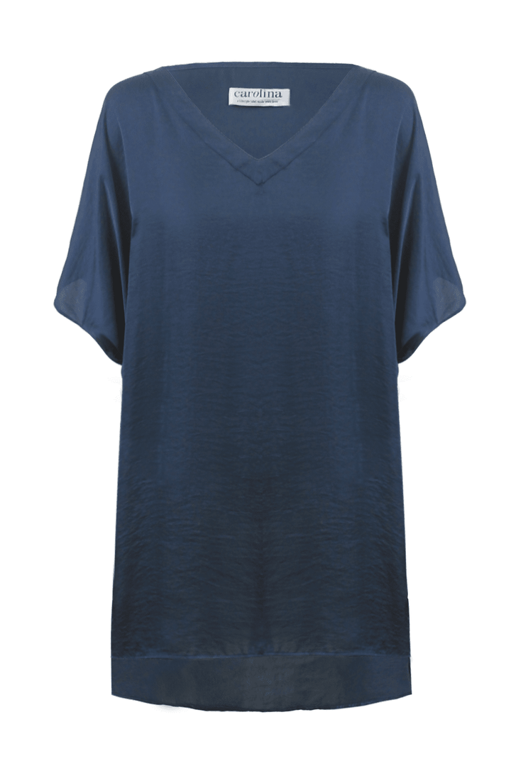 Nice Tunic Navy with V Neck Tunics