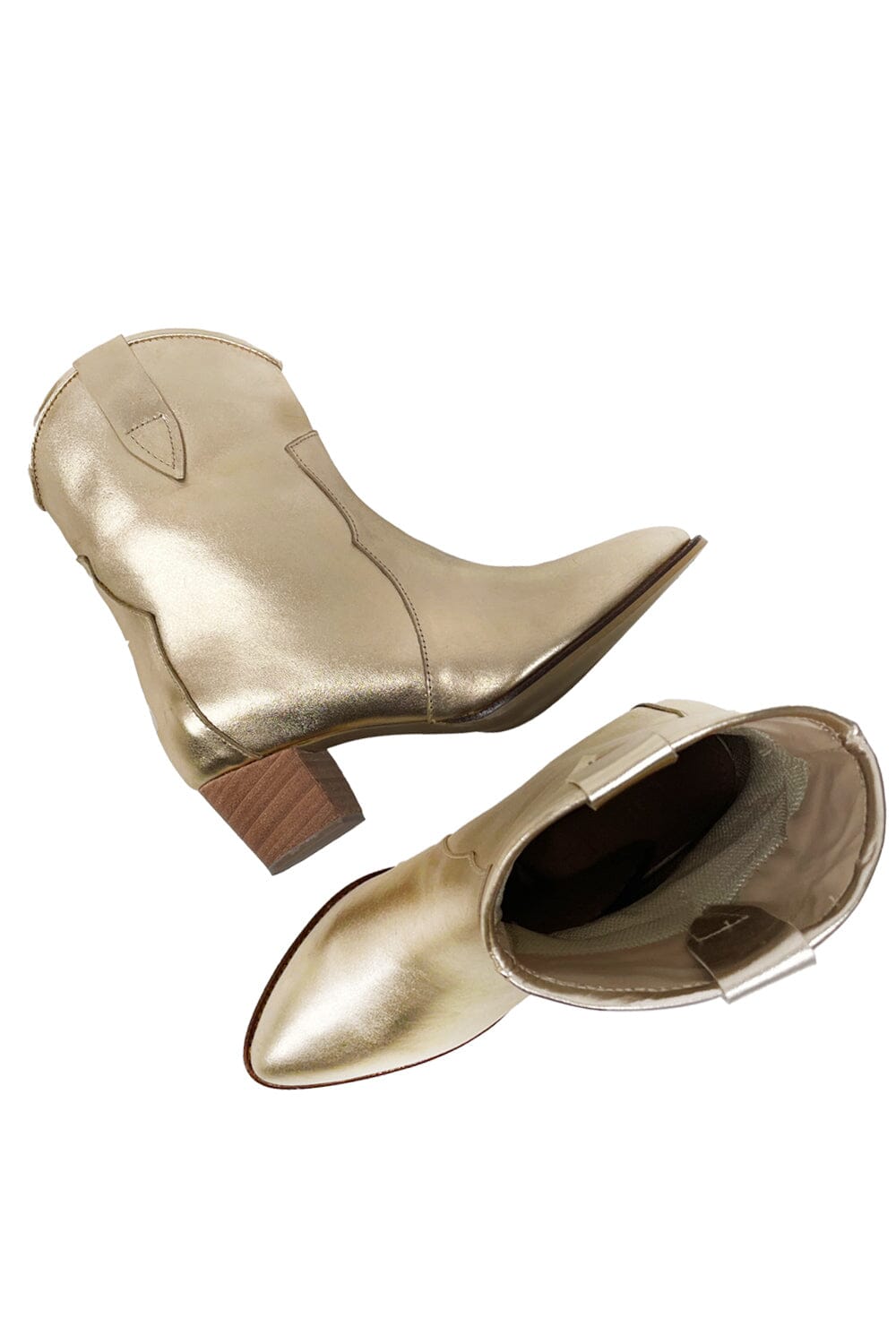 Georgette Boots Gold Shoes