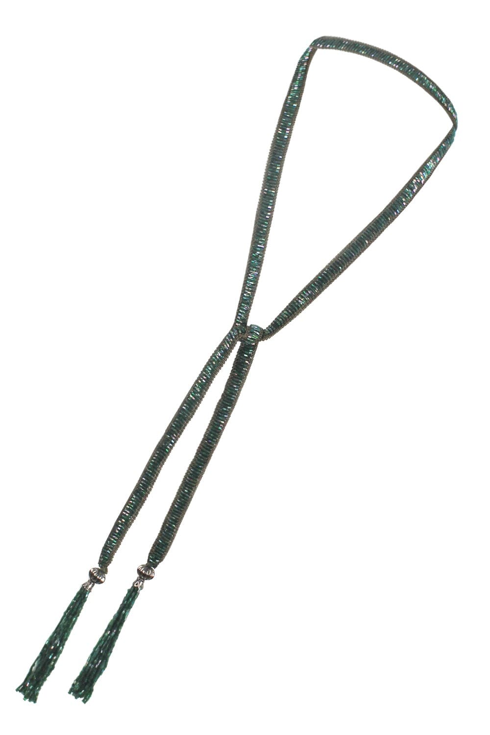 Cheyenne Beaded Necklace Forest Green Necklace