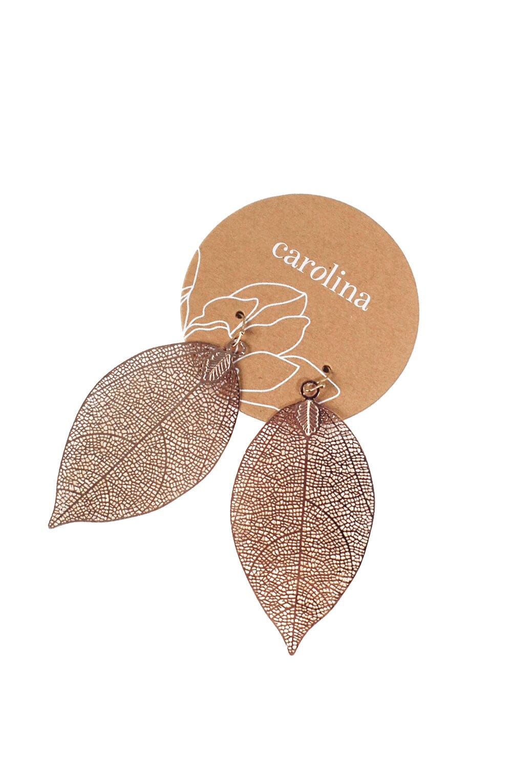Laurel Leaf Earrings Rose Gold Earrings