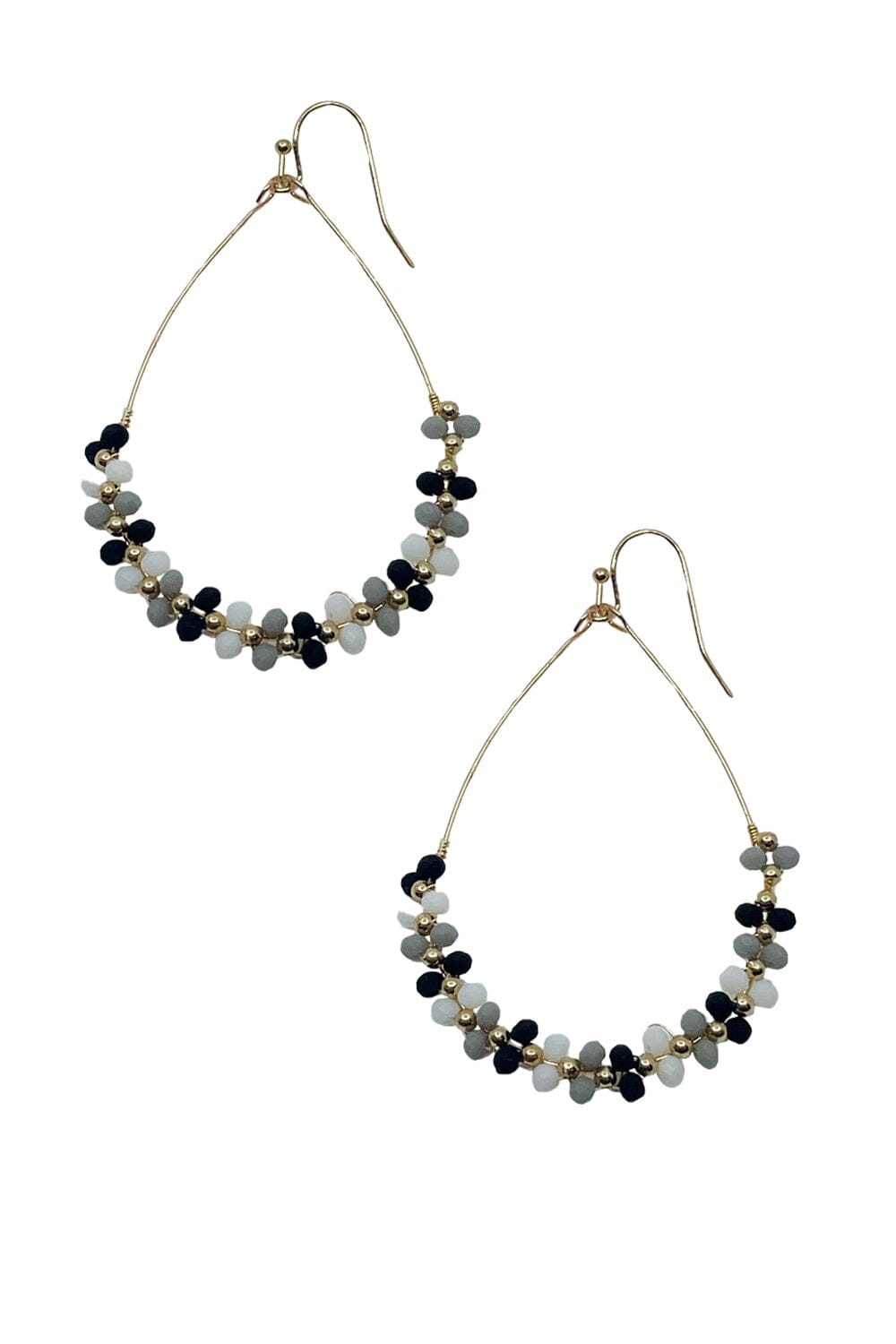 Mavis Earrings Black Multi Colour Earrings